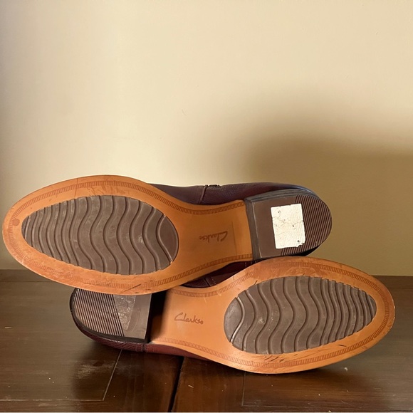 EUC Clark’s Maypearl Ramie size 12 Zip Booties, leather uppers and lining - Picture 9 of 15